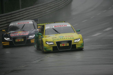 Martin Tomczyk kunne som den bedste Audi kører indtage 3. pladsen.